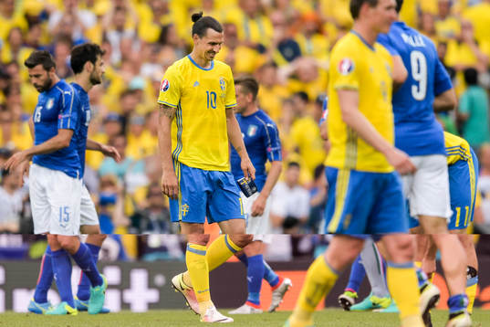 Sveriges Zlatan Ibrahimovic deppar