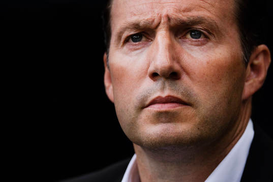 Belgiens förbundskapten Marc Wilmots i fotbollsmatchen