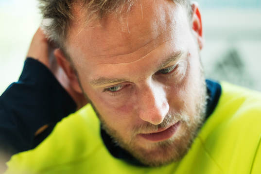 Andreas Granqvist på Sveriges fotbollslandslags pressträff