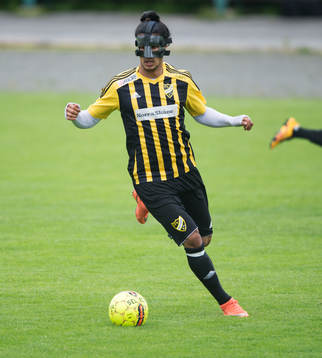 IFK Hässleholms Ameer Naseer i matchen i division 2 mellan