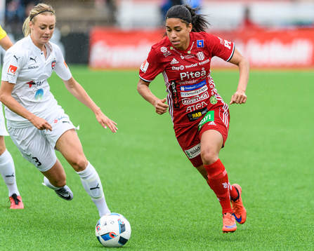 Rosengårds Amanda Ilestedt och Piteås Tempest-Marie Norlin