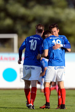 Åtvidabergs spelare jublar