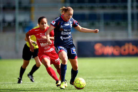 Linköpings Kristine Minde och Eskilstunas Malin Diaz
