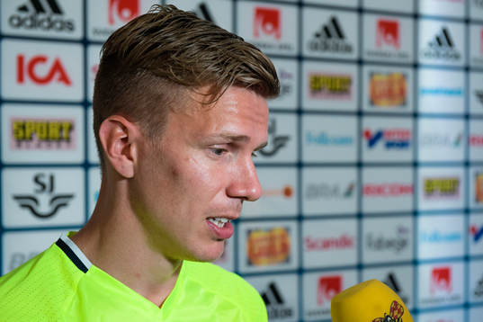 Sveriges Pontus Wernbloom på Sveriges fotbollslandslags