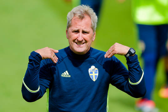Sveriges  förbundskapten Erik Hamrén