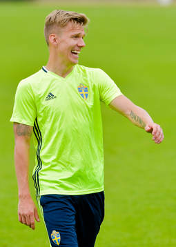 Sveriges Pontus Wernbloom  på Sveriges fotbollslandslags