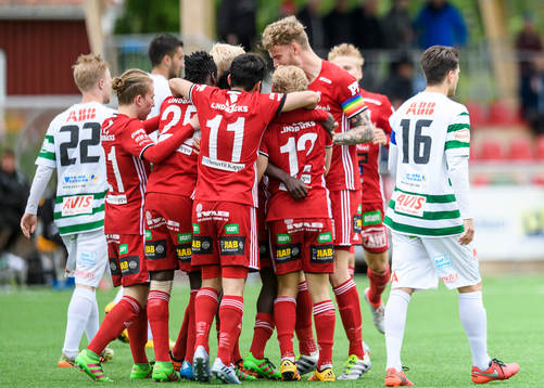 Piteåspelarna jublar