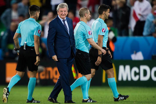 Englands förbundskapten Roy Hodgson i fotbollsmatchen