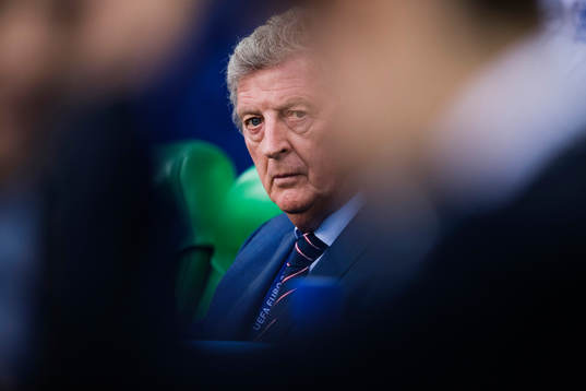 Englands förbundskapten Roy Hodgson  i fotbollsmatchen