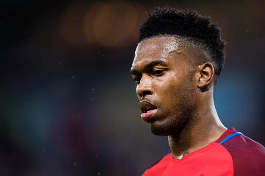 Englands Daniel Sturridge i fotbollsmatchen mellan