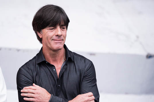 Tysklands förbundskapten Joachim Löw  i fotbollsmatchen