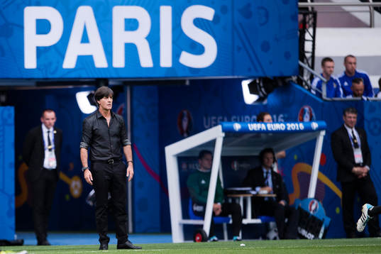 Tysklands förbundskapten Joachim Löw i fotbollsmatchen