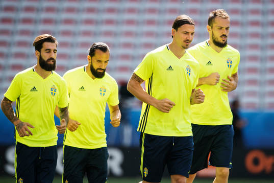 Jimmy Durmaz, Erkan Zengin, Zlatan Ibrahimovic och Emir