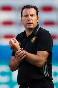Förbundskapten Marc Wilmots på Belgiens fotbollslandslags