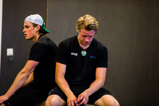 Rögle spelare vilar