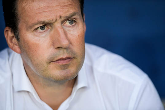 Belgiens förbundskapten Marc Wilmots i fotbollsmatchen