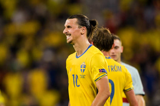 Sveriges Zlatan Ibrahimovic deppar