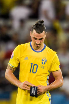 Sveriges Zlatan Ibrahimovic deppar