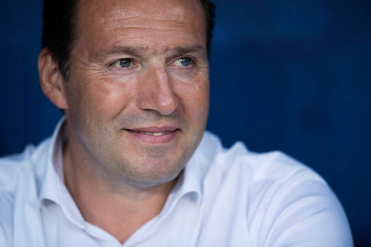 Belgiens förbundskapten Marc Wilmots i fotbollsmatchen