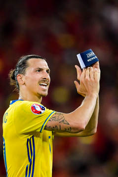 Sveriges Zlatan Ibrahimovic deppar