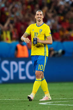 Sveriges Zlatan Ibrahimovic deppar