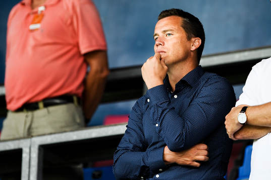 Malmö FFs sportchef Daniel Andersson på läktarplats