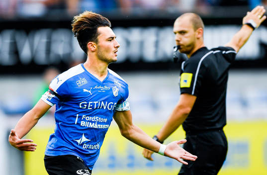 Halmstads Sead Haksabanovic jublar