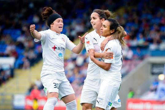 Rosengårds Ella Masar , Marta Viera Da Silva och Natasa
