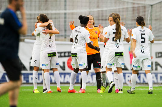 under fotbollsmatchen i Damallsvenskan mellan Eskilstuna