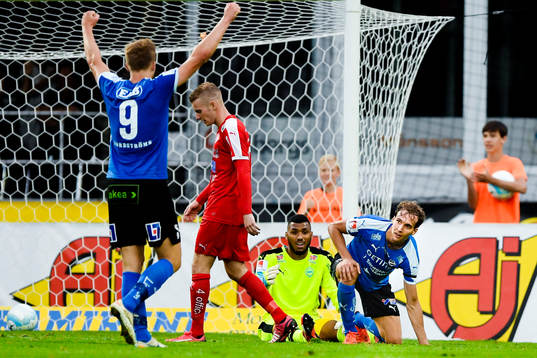 Halmstads Alexander Ruud Tveter och Alexander Henningsson