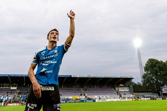 Halmstads Sead Haksabanovic jublar