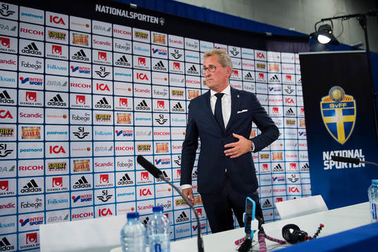 Sveriges förbundskapten Erik Hamrén