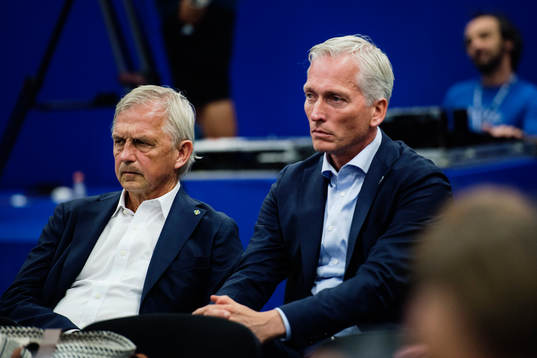 Sveriges landslagschef Lars Richt och generalsekreterare