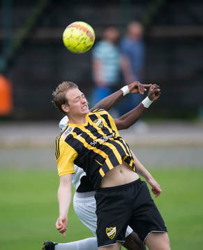 IFK Hässleholms Axel Harletun i matchen i division 2