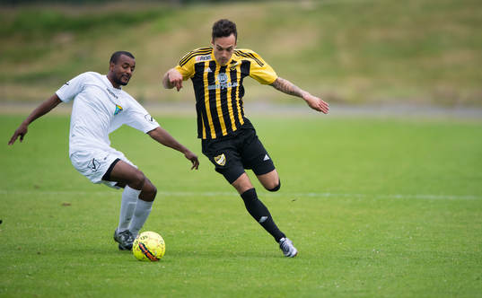 IFK Hässleholms Karim Al-Asi i matchen i division 2 mellan