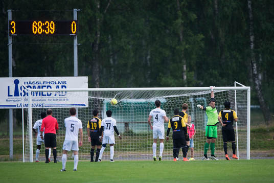 Fotbollsmål i matchen i division 2 mellan IFK Hässleholm
