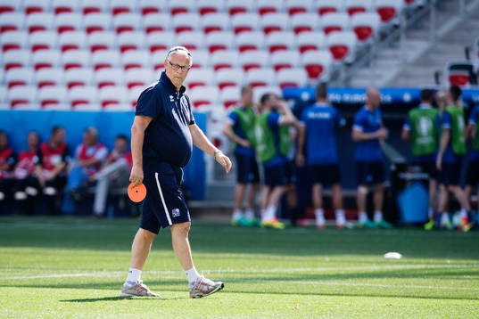 förbundskapten Lars Lagerbäck på Islands