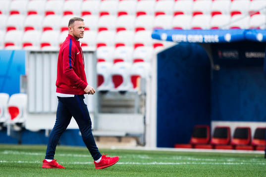 Wayne Rooney på Englands fotbollslandslags träning