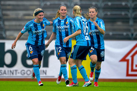 Djurgårdens Annika Kukkonen, Emilia Appelqvist, Sofia