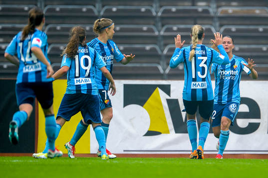 Djurgårdens Emilia Appelqvist jublar