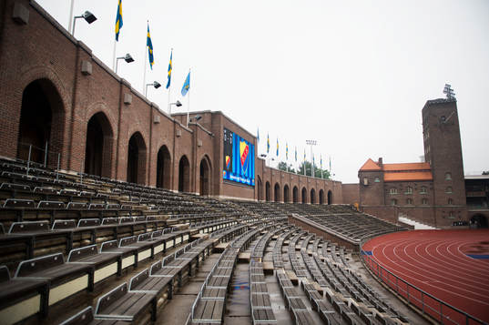 Interiör av Stockholms Stadion