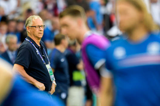 Islands förbundskapten Lars Lagerbäck