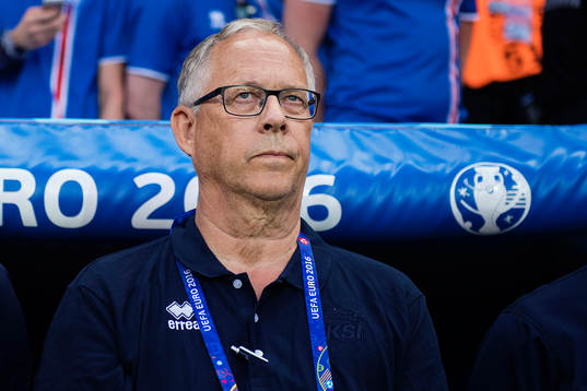 Islands förbundskapten Lars Lagerbäck