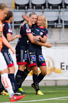 Linköpings Stina Blackstenius och Pernille Mosegaard