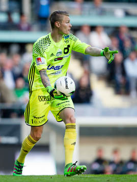 Degerfors målvakt Jesse Öst
