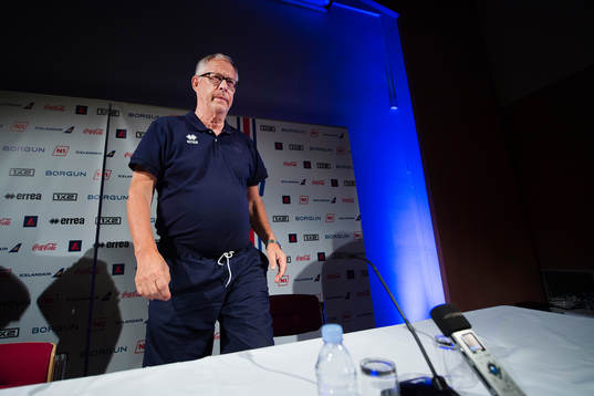 Islands förbundskapten Lars Lagerbäck
