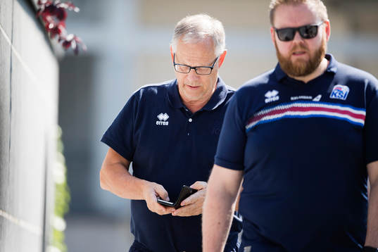 Islands förbundskapten Lars Lagerbäck