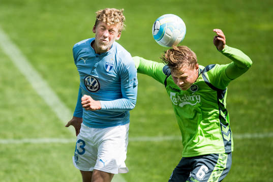 Malmö FFs Teddy Bergqvist och Odense Jeppe Tverskov