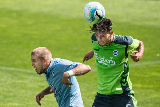 Malmö FFs Anton Tinnerholm och Odense Joao Pereira