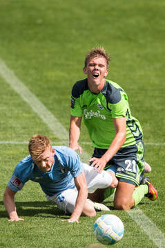 Malmö FFs Anders Christiansen och Odense Mathias Greve